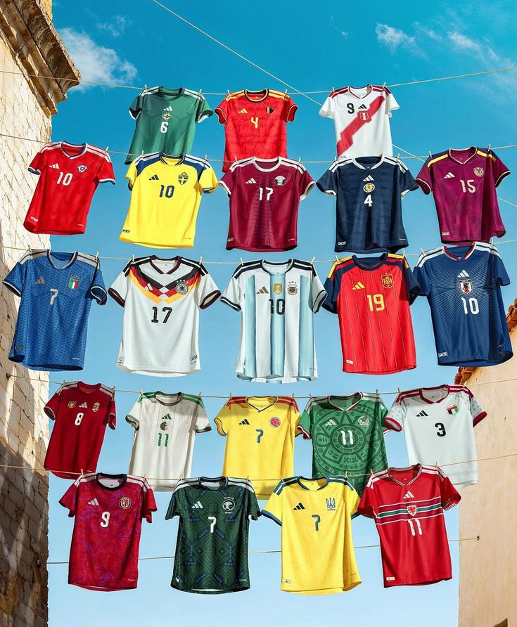 Maillots équipes nationaux