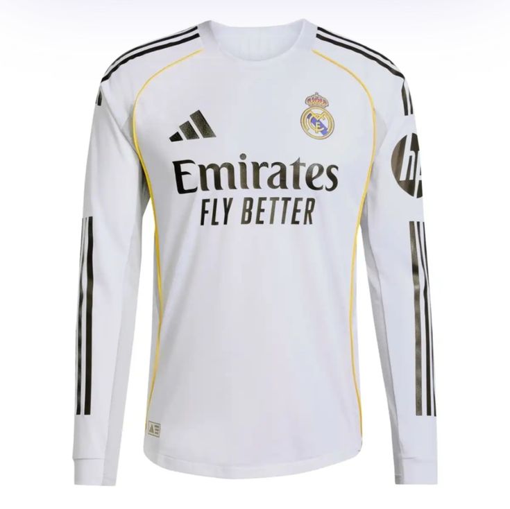 Maillot manche longue domicile Real Madrid 2025-26