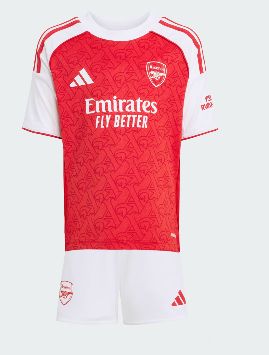 Ensemble maillot enfant Arsenal domicile 2025 -26 (haut+short)