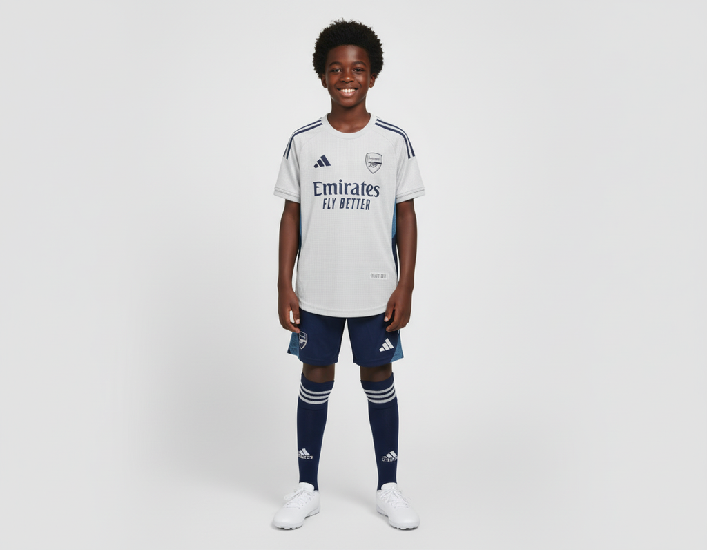 Ensemble maillot enfant Arsenal training extérieur 2025 -26 (haut+short)