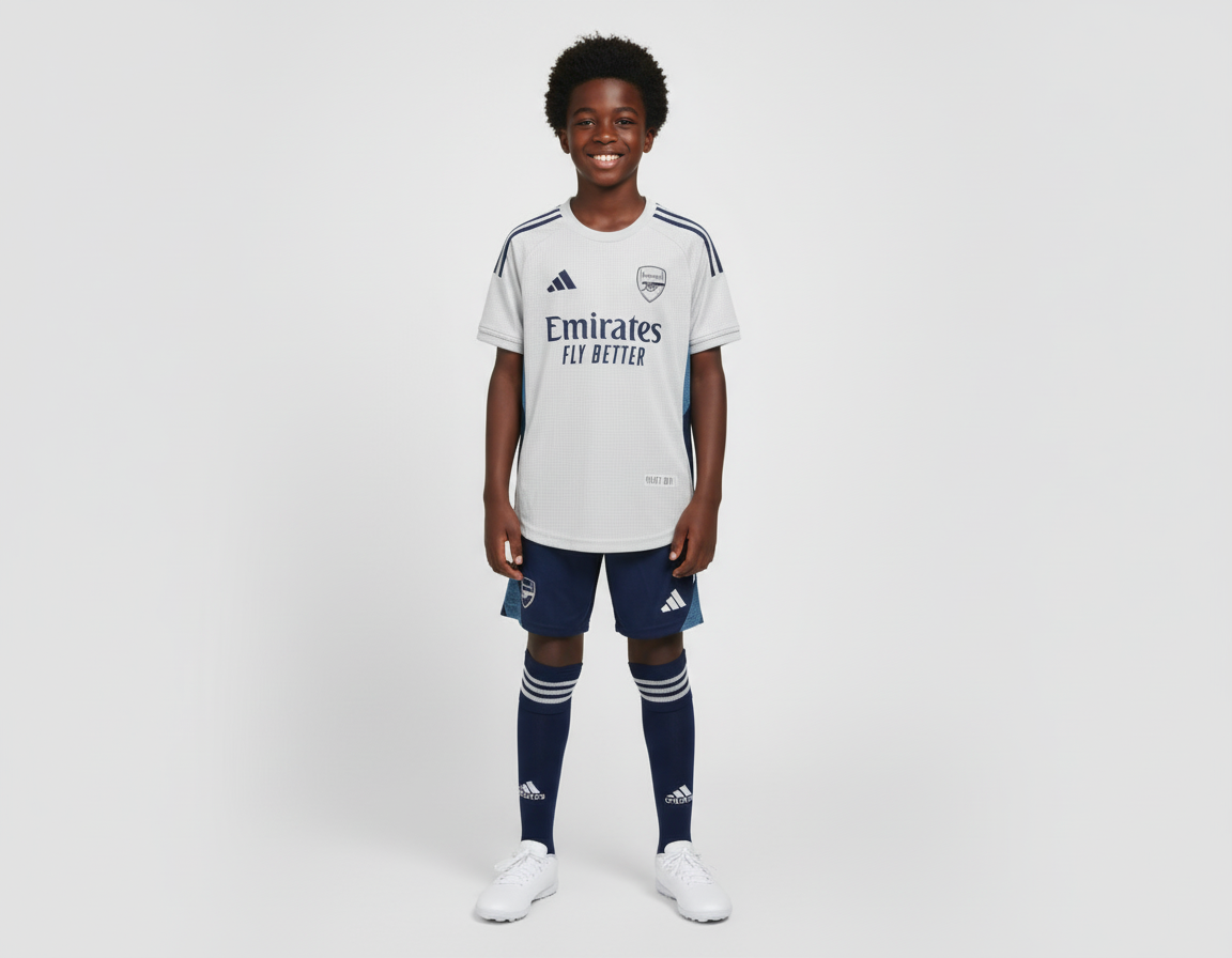 Ensemble maillot enfant Arsenal training extérieur 2025 -26 (haut+short)