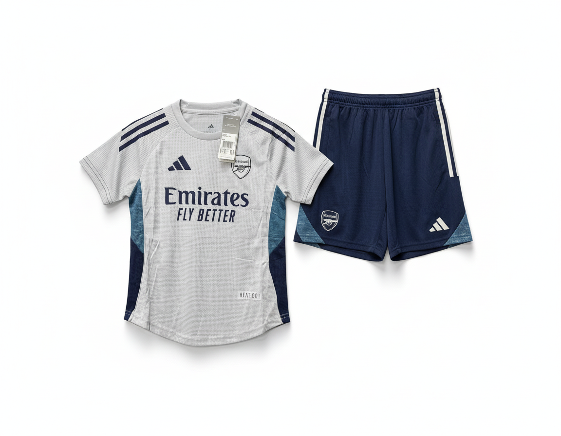 Ensemble maillot enfant Arsenal training extérieur 2025 -26 (haut+short)