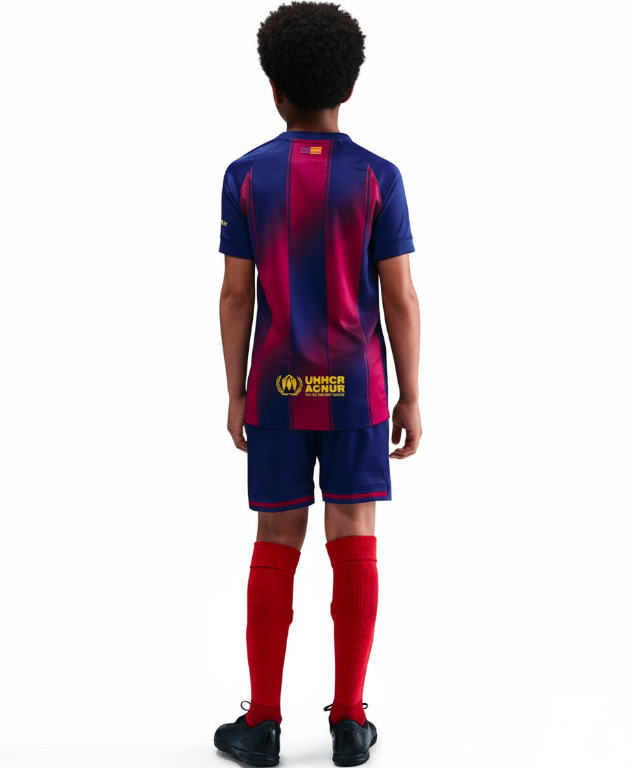 Ensemble maillot enfant Barcelone domicile 2025 -26 (haut+short)