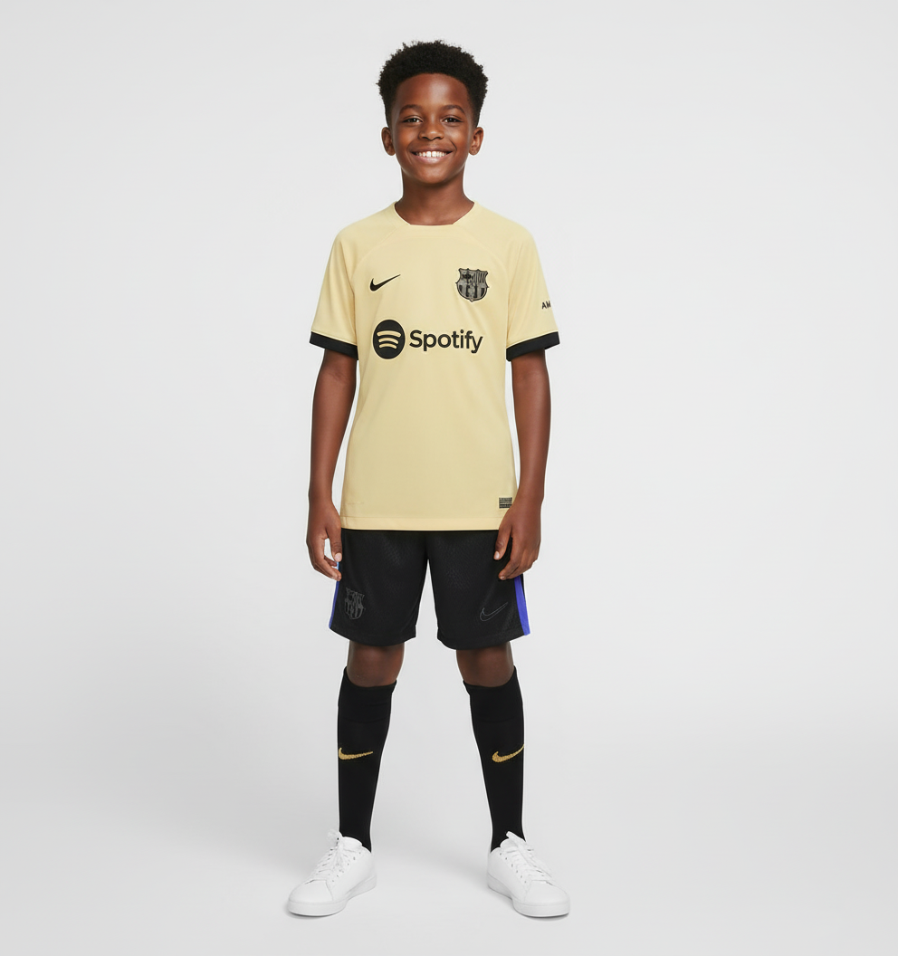 Ensemble maillot enfant Barcelone extérieur 2025 -26 (haut+short)
