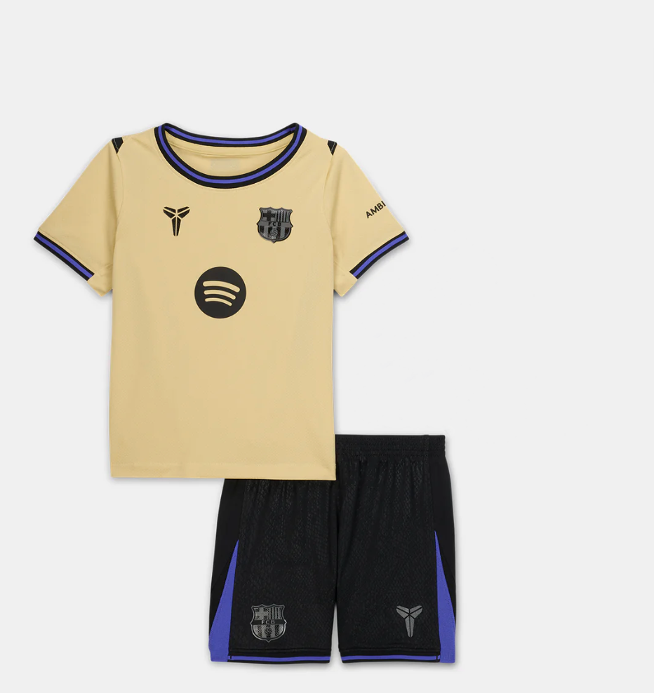 Ensemble maillot enfant Barcelone extérieur 2025 -26 (haut+short)