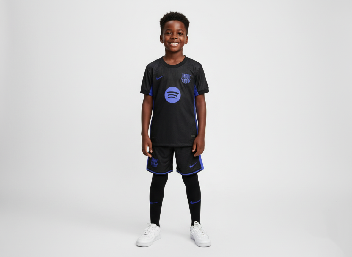 Ensemble maillot enfant Barcelone Pre-match 2025 -26 (haut+short)