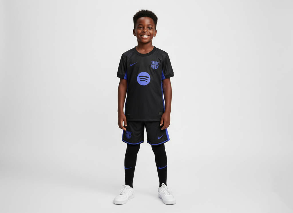 Ensemble maillot enfant Barcelone Pre-match 2025 -26 (haut+short)