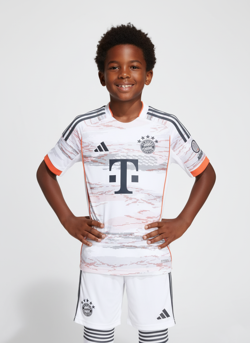 Ensemble maillot enfant Bayern extérieur 2025 -26 (haut+short)