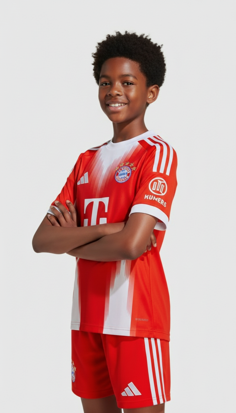 Ensemble maillot enfant Bayern domicile 2025 -26 (haut+short)