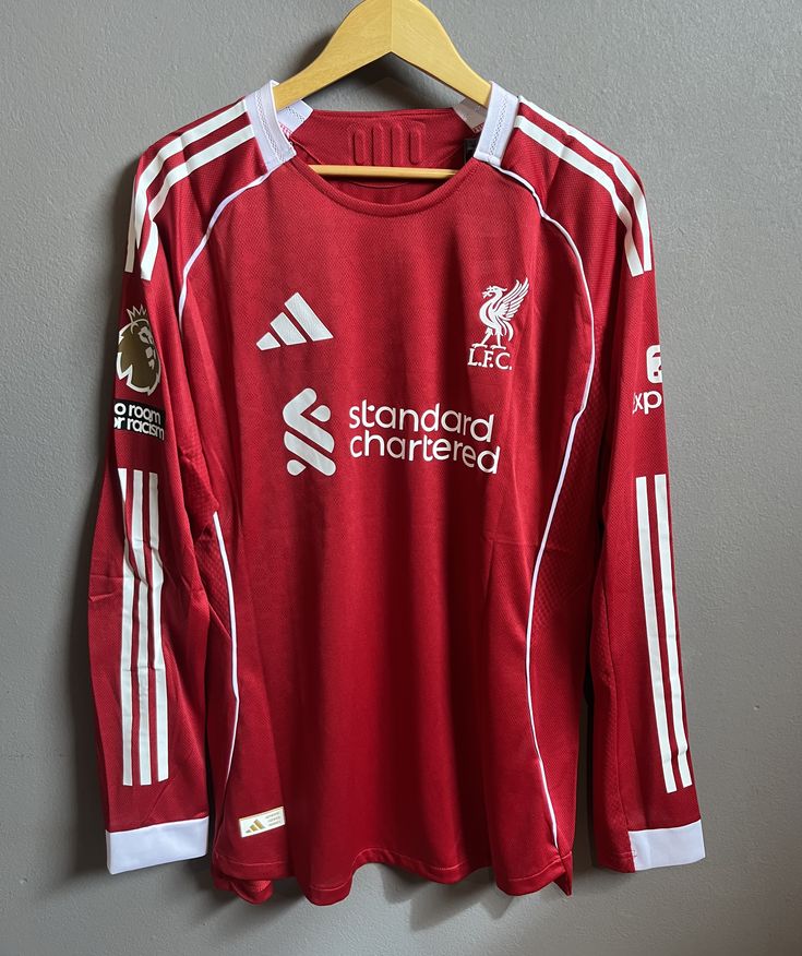 Maillot manche longue domicile Liverpool 2025-26