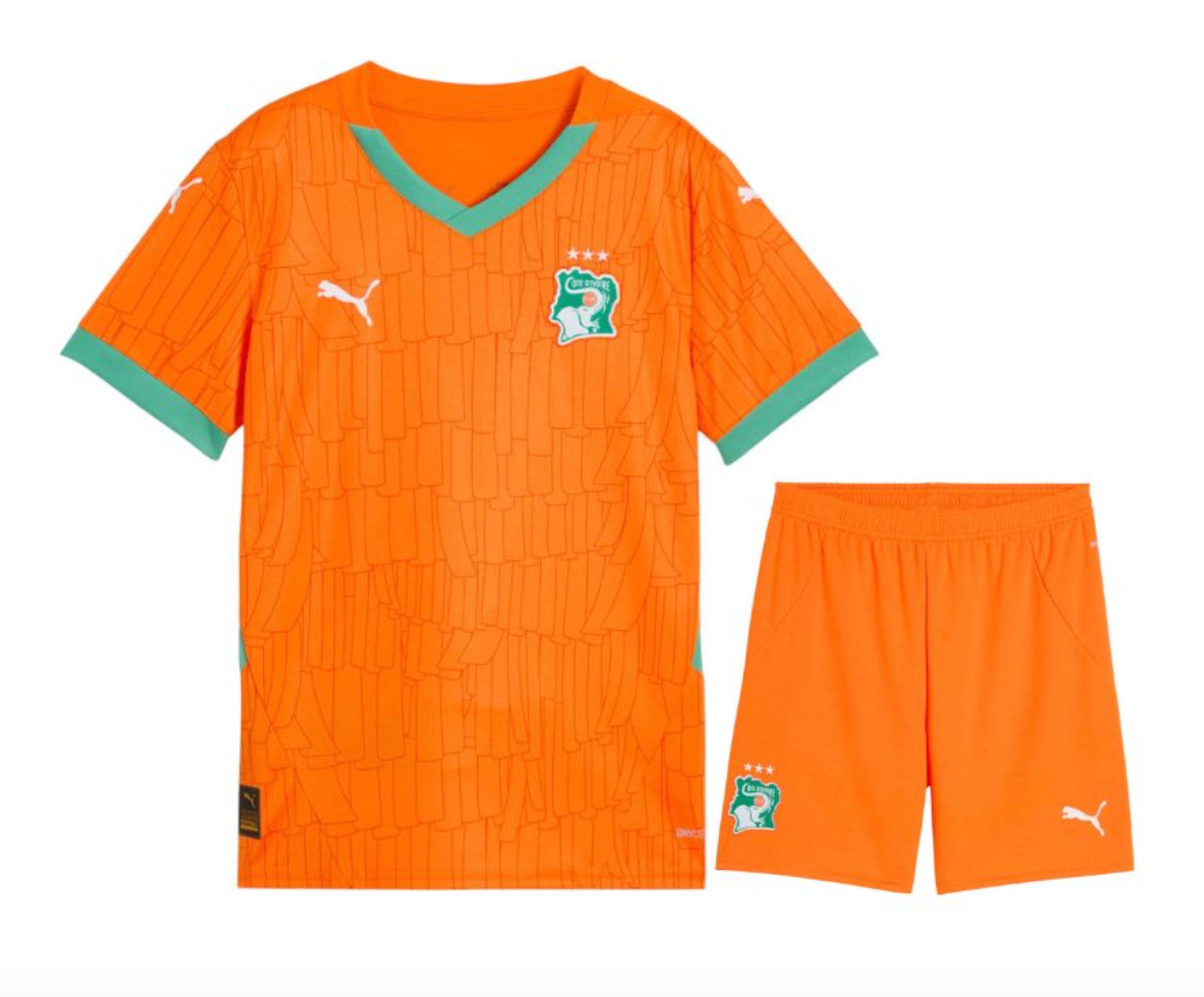 Ensemble maillot enfant Côte d'Ivoire domicile 2025 -26 (haut+short)