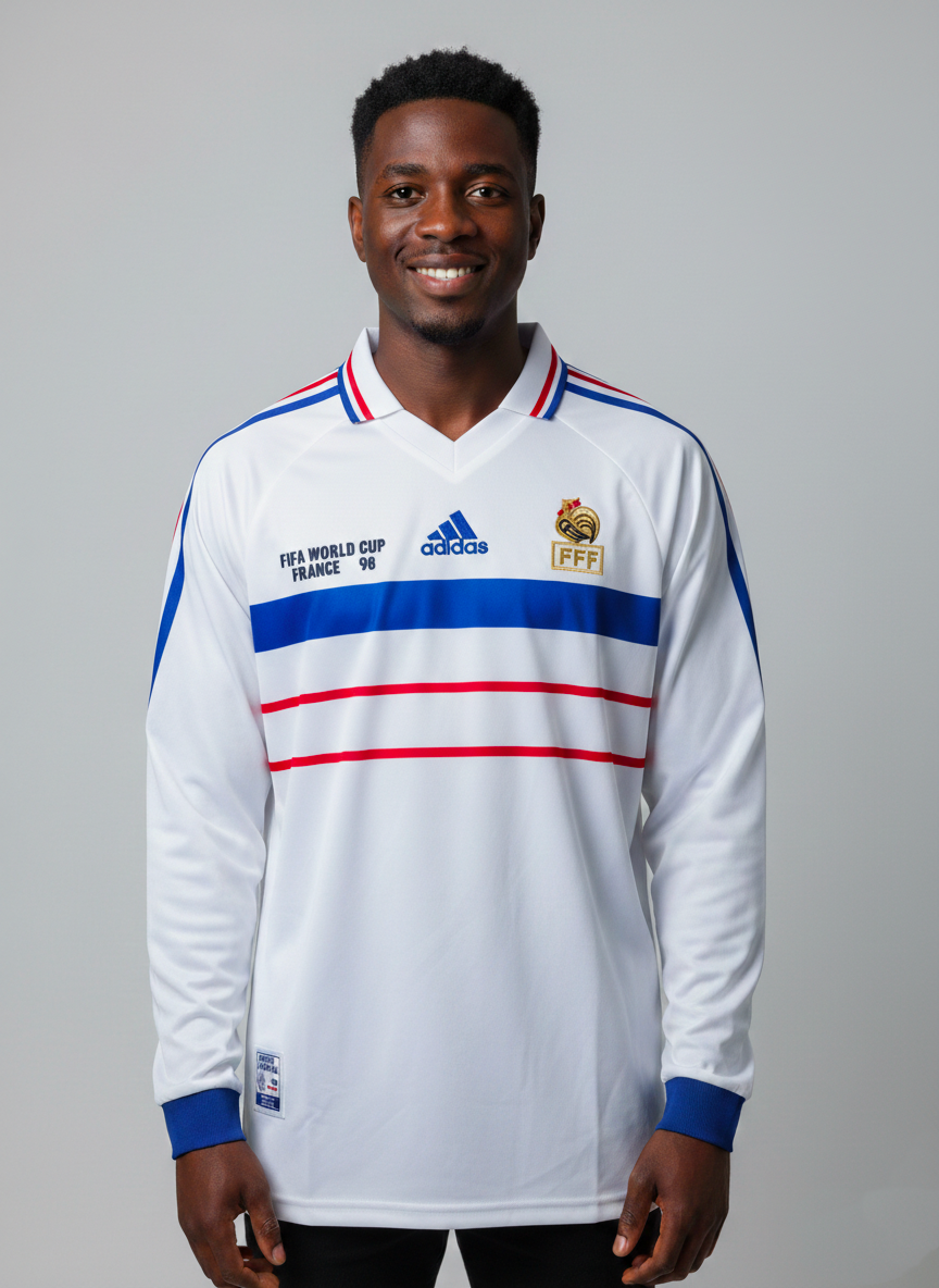 Maillot manche longue retro France extérieur 1998