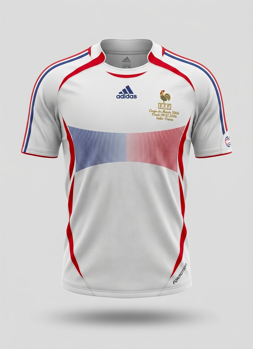 Maillot retro France extérieur 2006