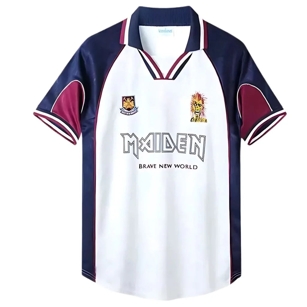 Maillot retro West Ham Iron Maiden collab