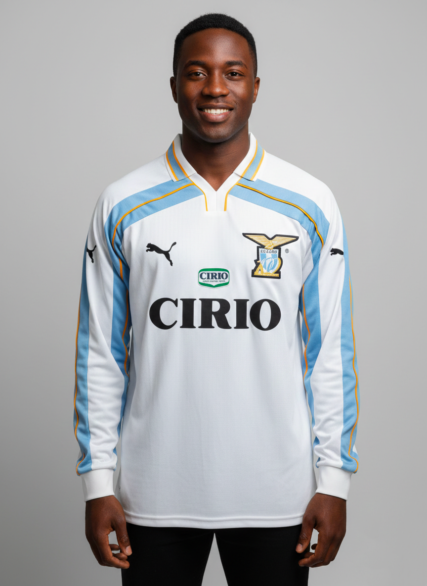 Maillot manche longue retro Lazio centenary 1999-2000