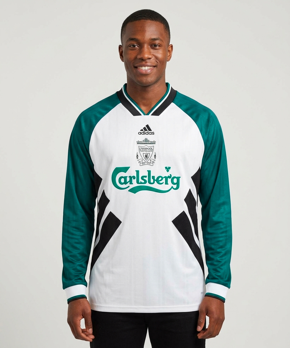 Maillot manche longue retro Liverpool extérieur 1993-94
