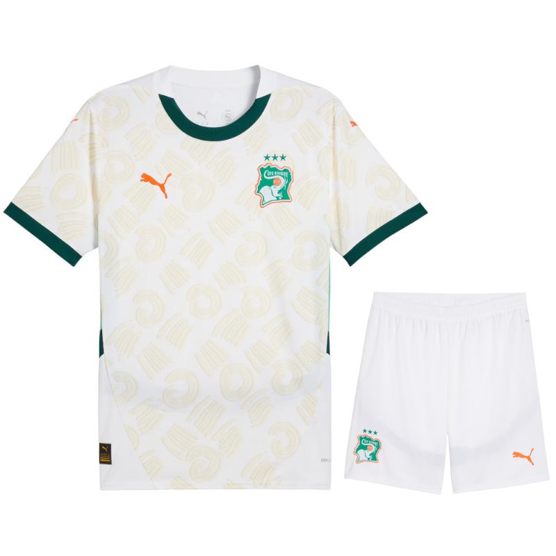 Ensemble maillot enfant Côte d'Ivoire extérieur 2025 -26 (haut+short)
