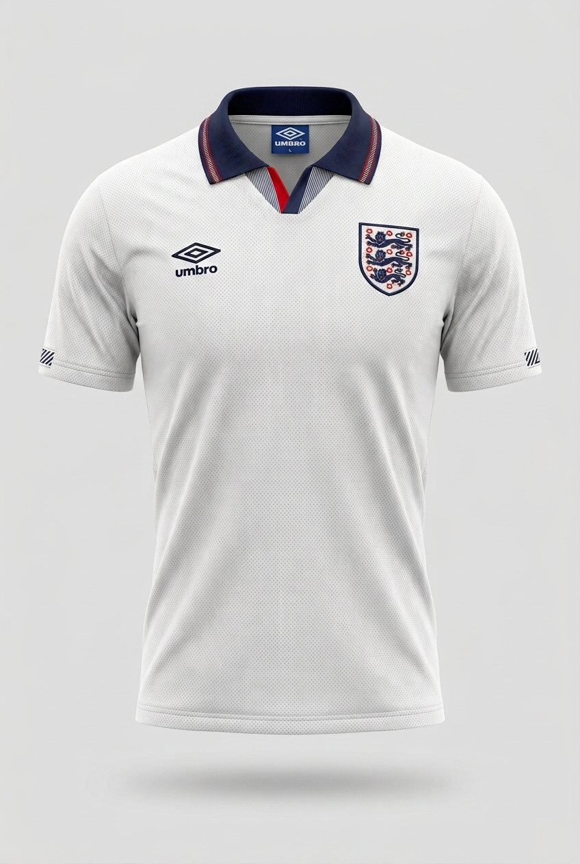 Maillot retro Angleterre domicile 1990
