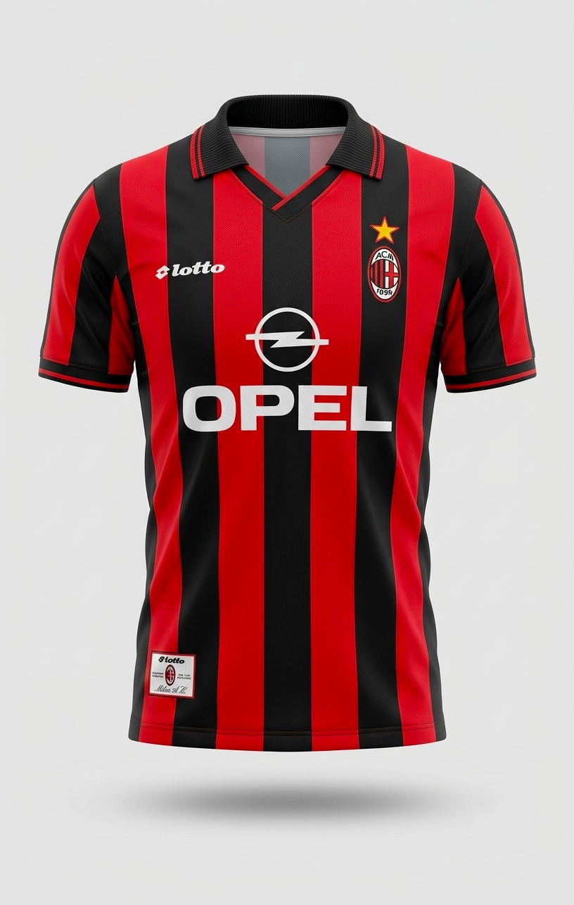 Maillot retro Milan Ac domicile 1997-98