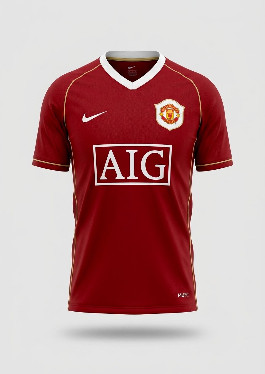 Maillot retro Manchester united domicile 2006-07