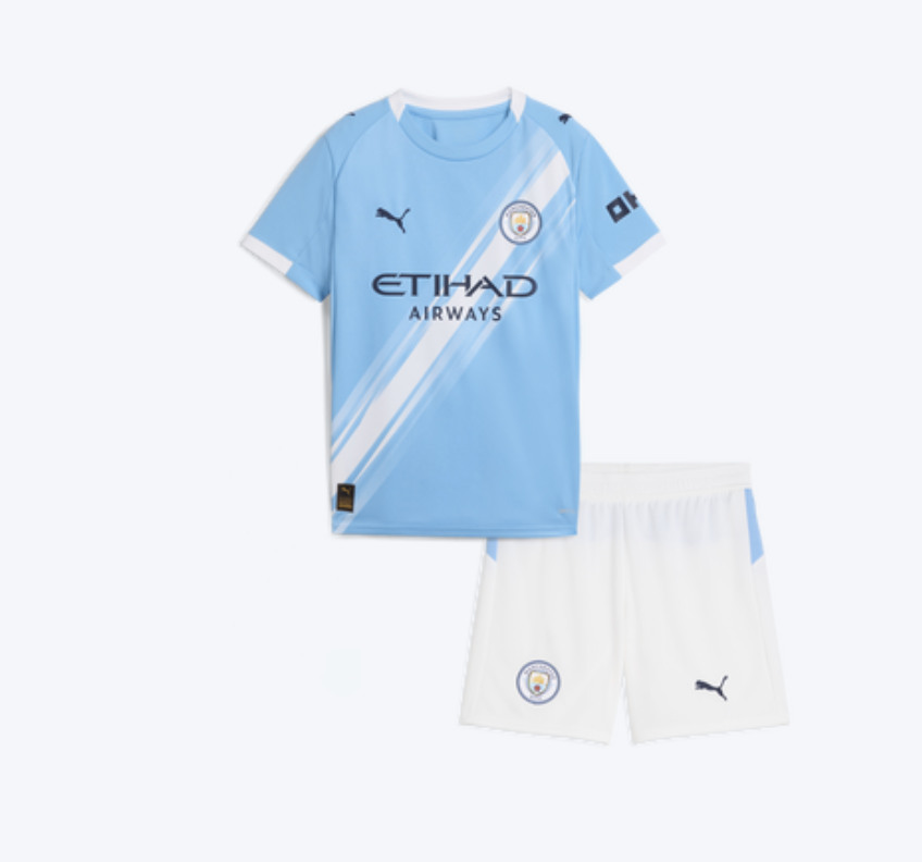 Ensemble maillot enfant Manchester City domicile 2025 -26 (haut+short)