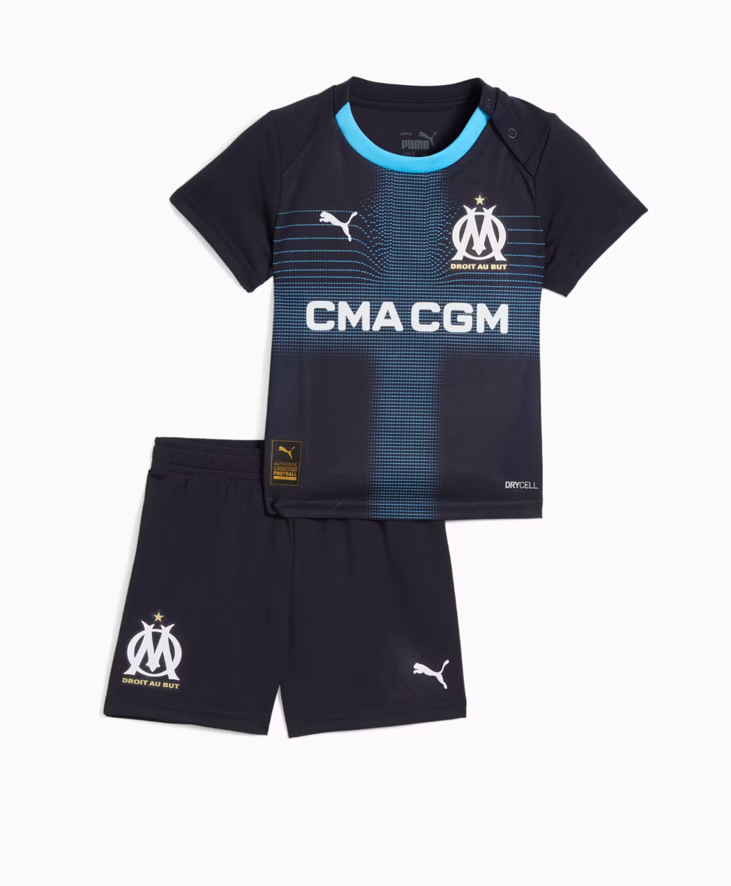 Ensemble maillot enfant Marseille extérieur 2025 -26 (haut+short)