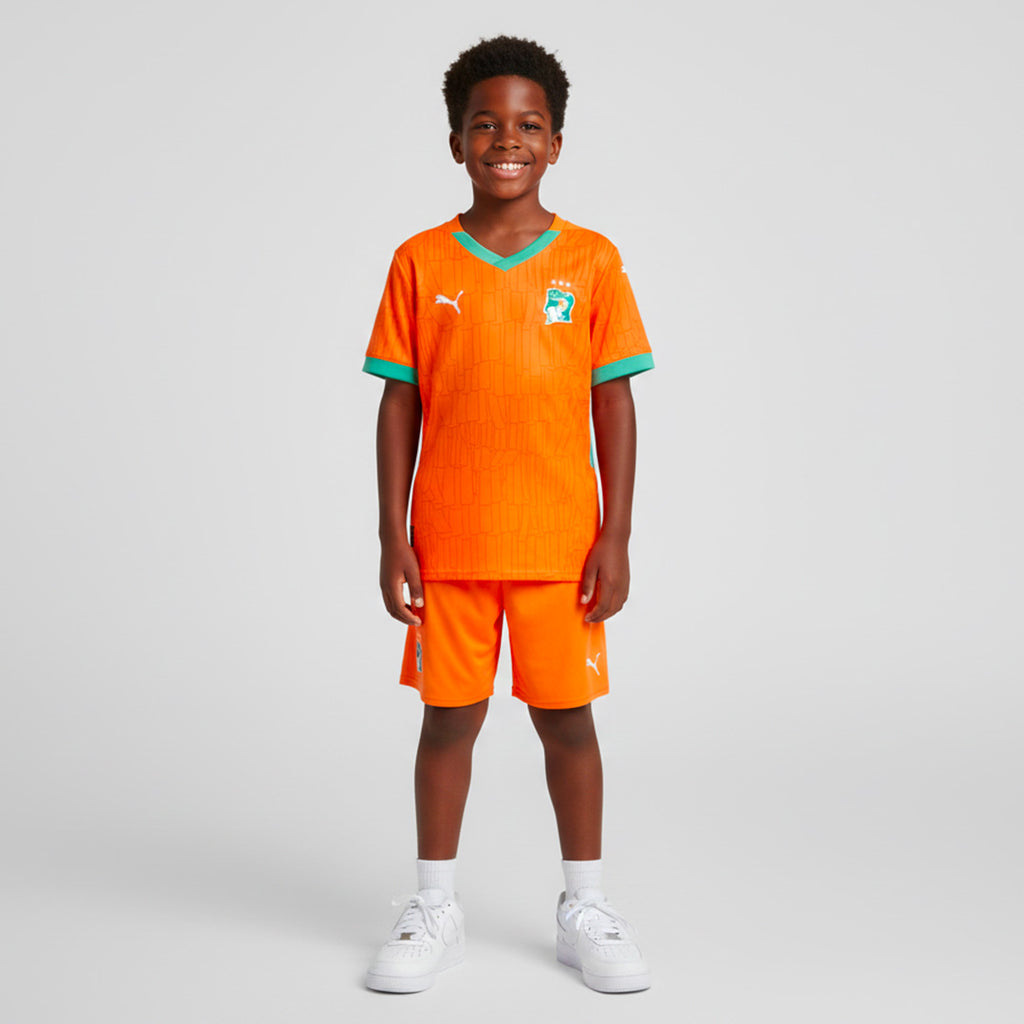 Ensemble maillot enfant Côte d'Ivoire domicile 2025 -26 (haut+short)