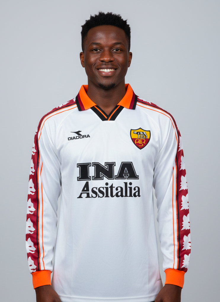 Maillot manche longue retro Roma extérieur 1998-99