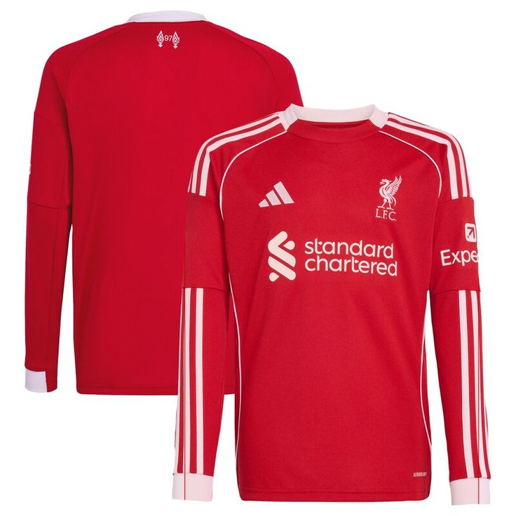 Maillot manche longue domicile Liverpool 2025-26