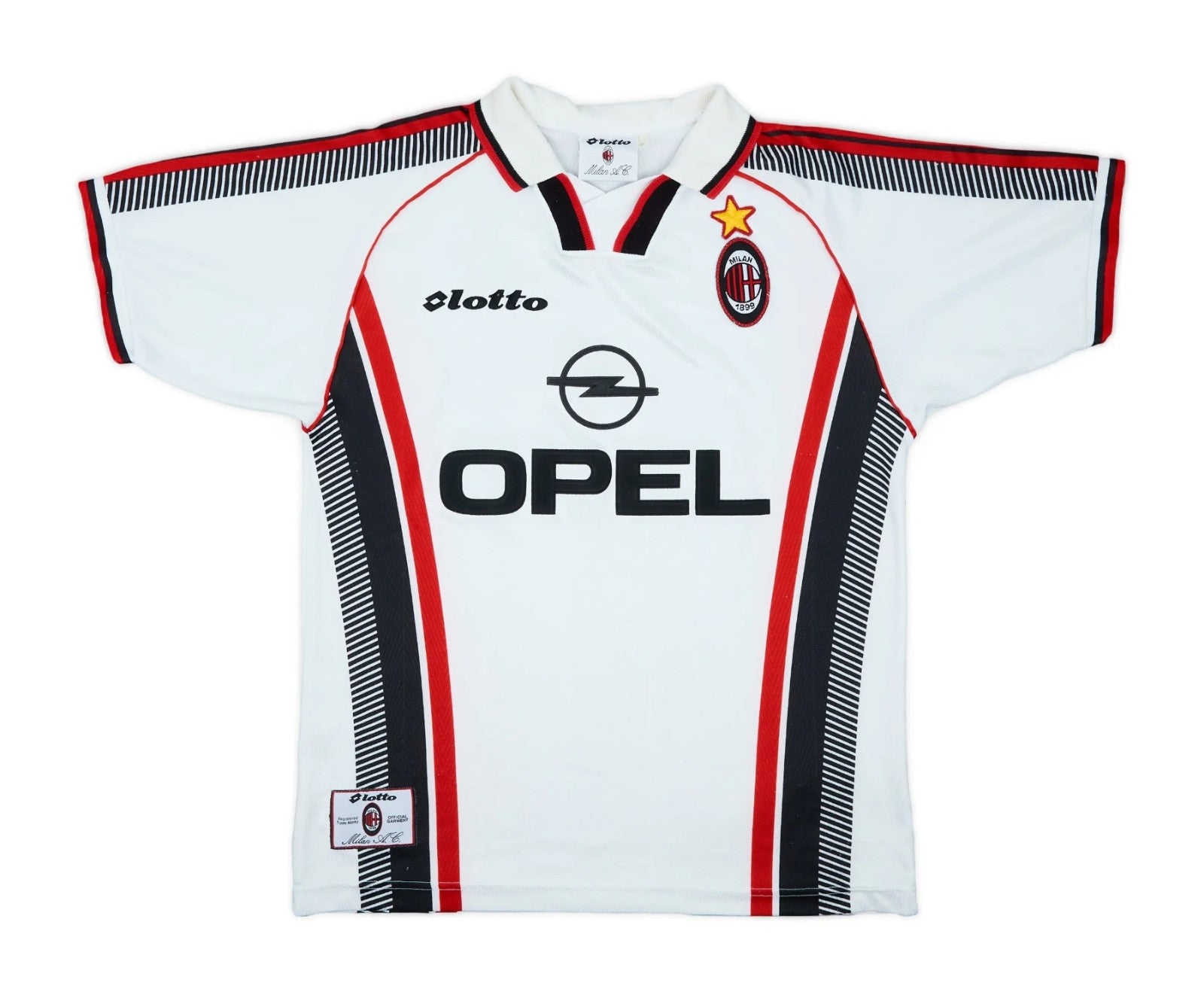 Maillot retro Milan Ac extérieur 1997-98